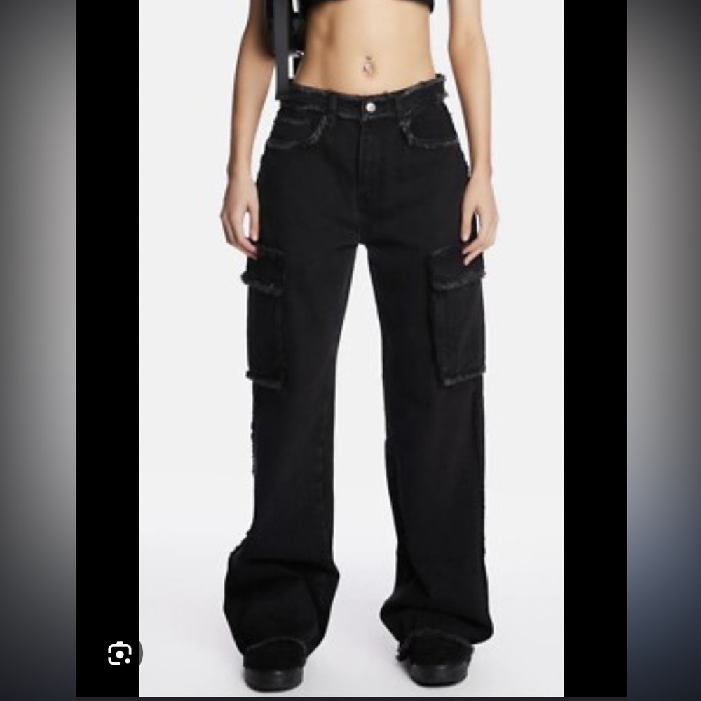 Momokrom distressed low rise denim